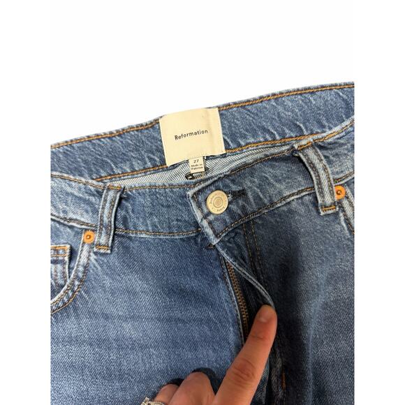Reformation Rui Lived-In Wide Leg Baggy Jeans - Picture 3 of 6